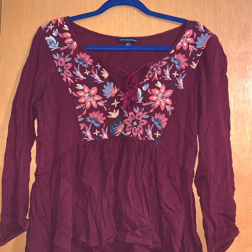American Eagle Bohemian top